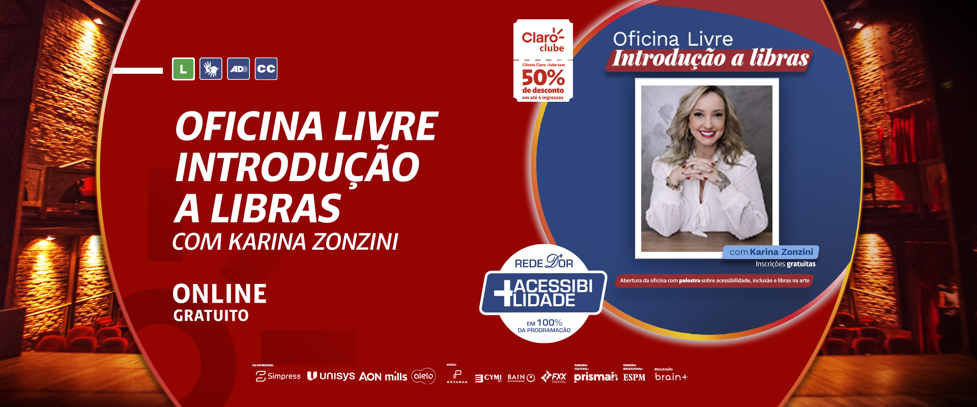 Oficina Livre - Introdução a Libras com Karina Zonzini